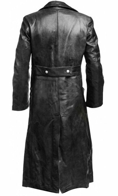 Classic men's leather trench coat - Jari