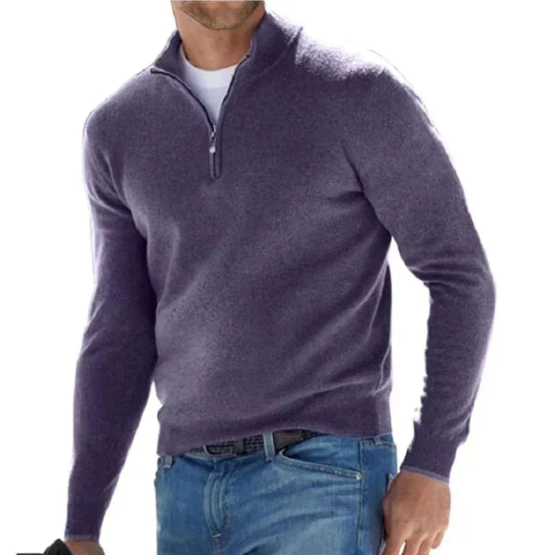 RALPH POLO - Stylish zipper sweater for men (Italian design)